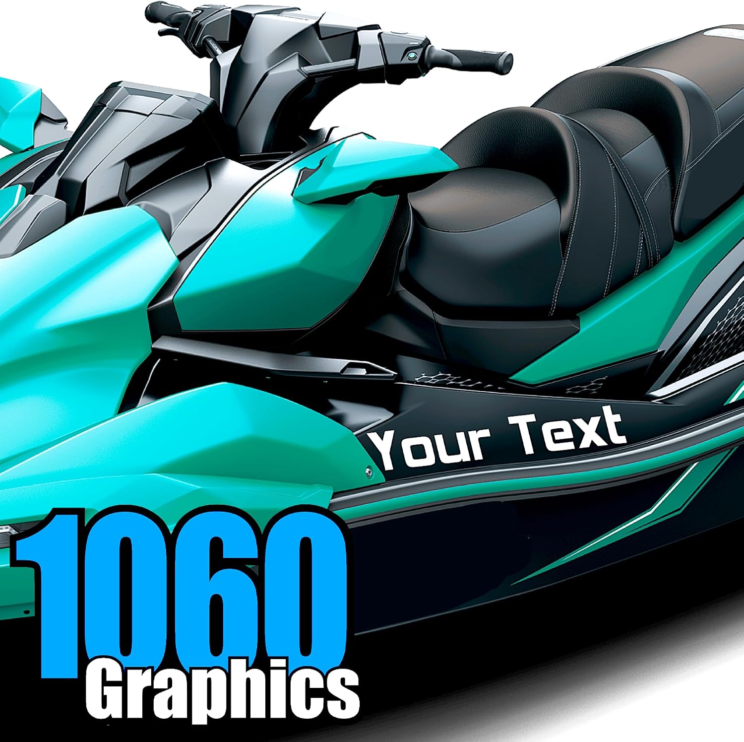 Custom Vinyl Boat Numbers & Letters (Two Decals)