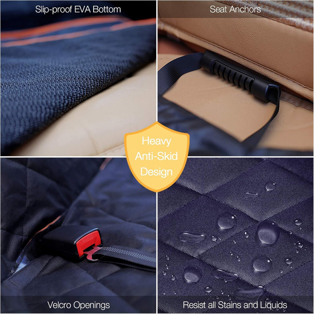 luxury dog car seat cover for back seat, package contents