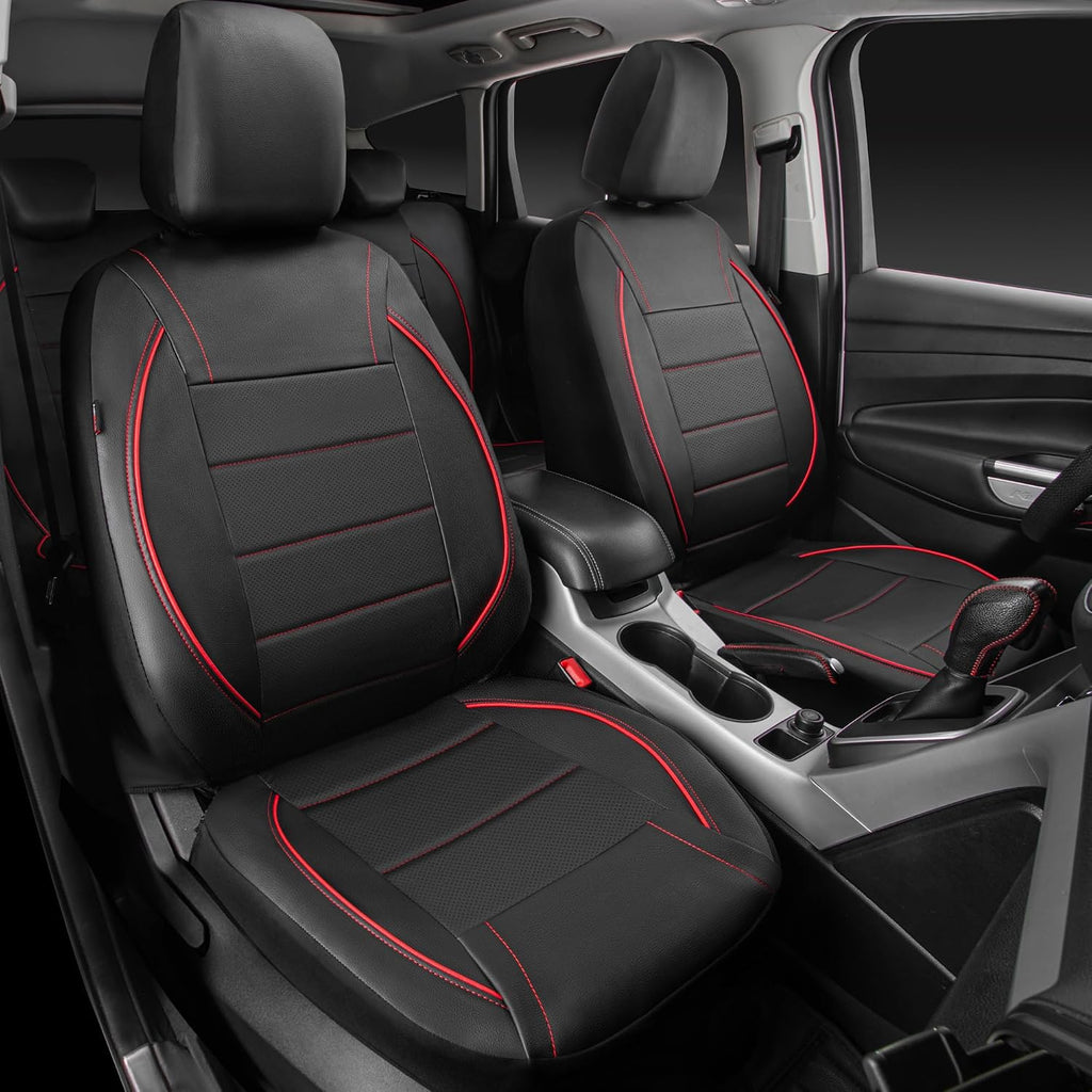 car pass universal fit piping leather car seat, close-up detail