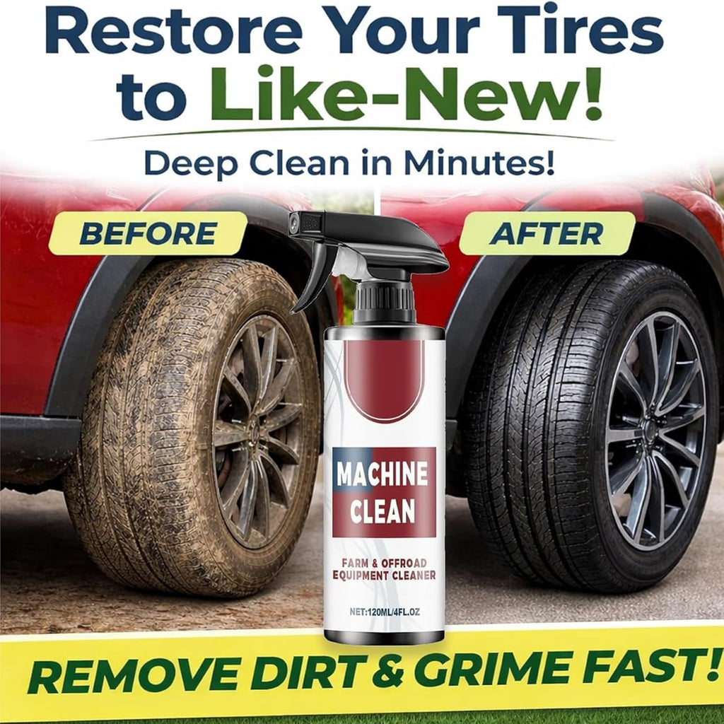 Machine Clean Spray, Machine Clean - Machine Clean Spray, Multi-surface Portable Cleaners, Car Tire Farm & Offroad Cleaner (3)