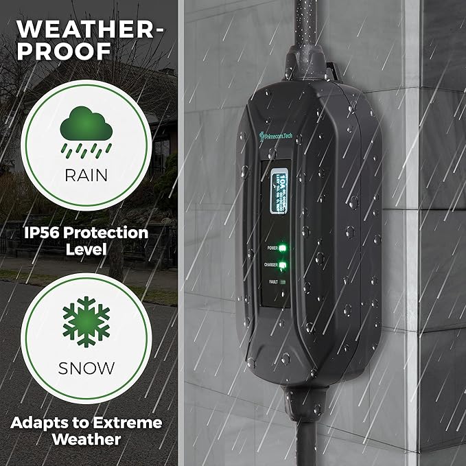 PRIMECOM Level 2 EV Charger 220/240V, 30ft & 50ft, Portable EVSE Electric - Image 7