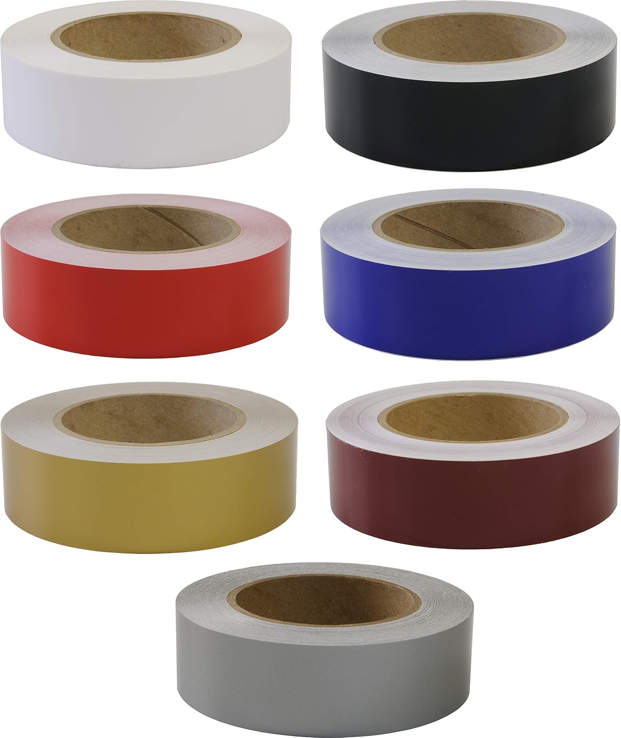 Solid Stripe for Auto Truck Boat - 3mil Vinyl - 1" x 50' - Black