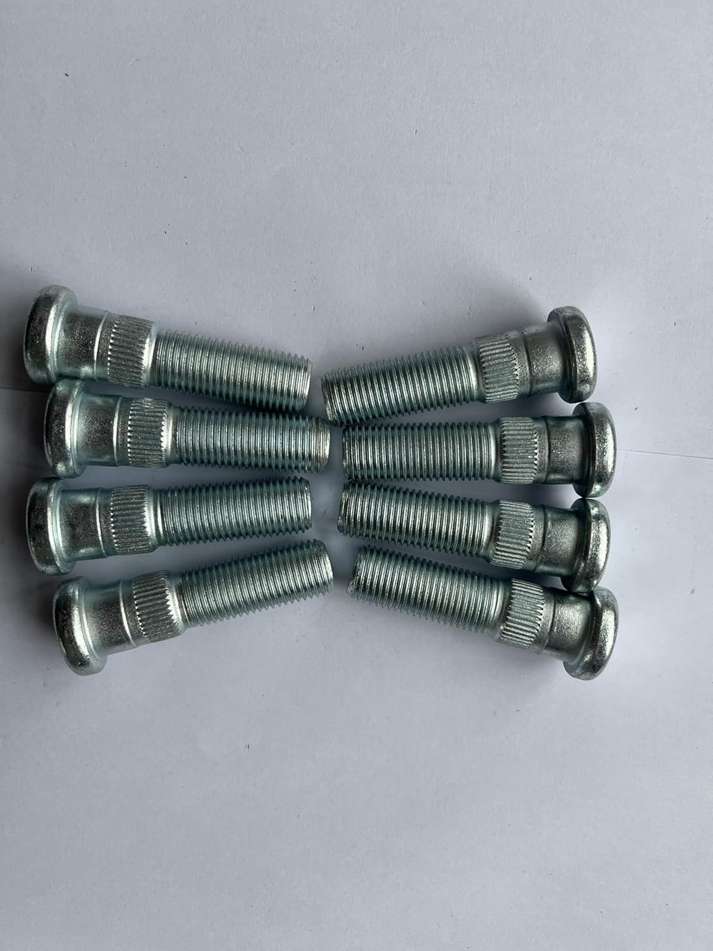 8Pcs M14*1.5 Serrated Front Wheel Lug Stud 610-332 16mm Knurl, 54.5mm Length Replacement for 1988-2000 Chevrolet GMC K2500 K3500