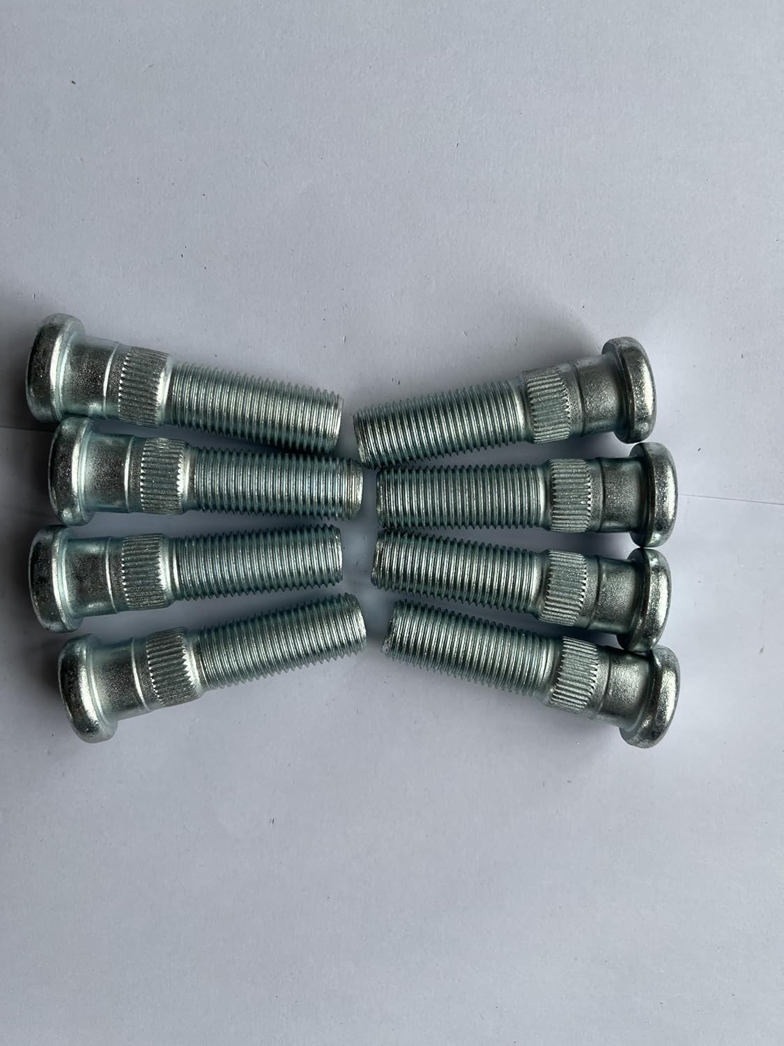 8Pcs M14*1.5 Serrated Front Wheel Lug Stud 610-332 16mm Knurl, 54.5mm Length Replacement for 1988-2000 Chevrolet GMC K2500 K3500