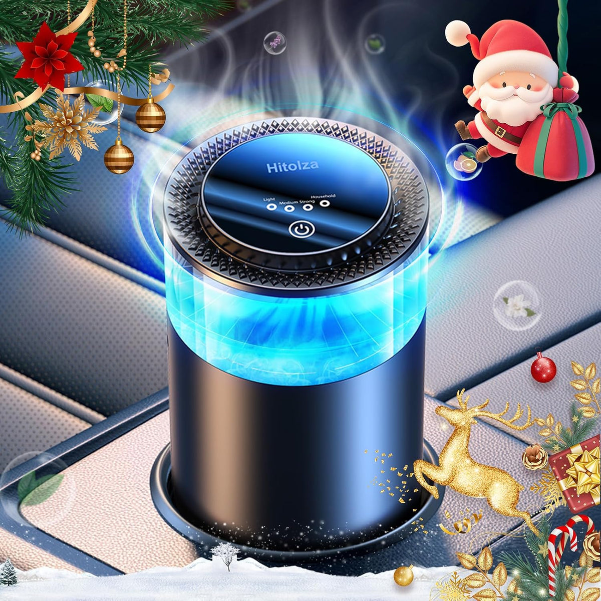 Smart Car Air Fresheners, Ambient Light & Mist Fragrance, Auto On/Off Car Air