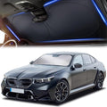 Windshield Sun Shade for Car, SUV & Truck – Patented Design Blocks 99% UV Rays by Autovir