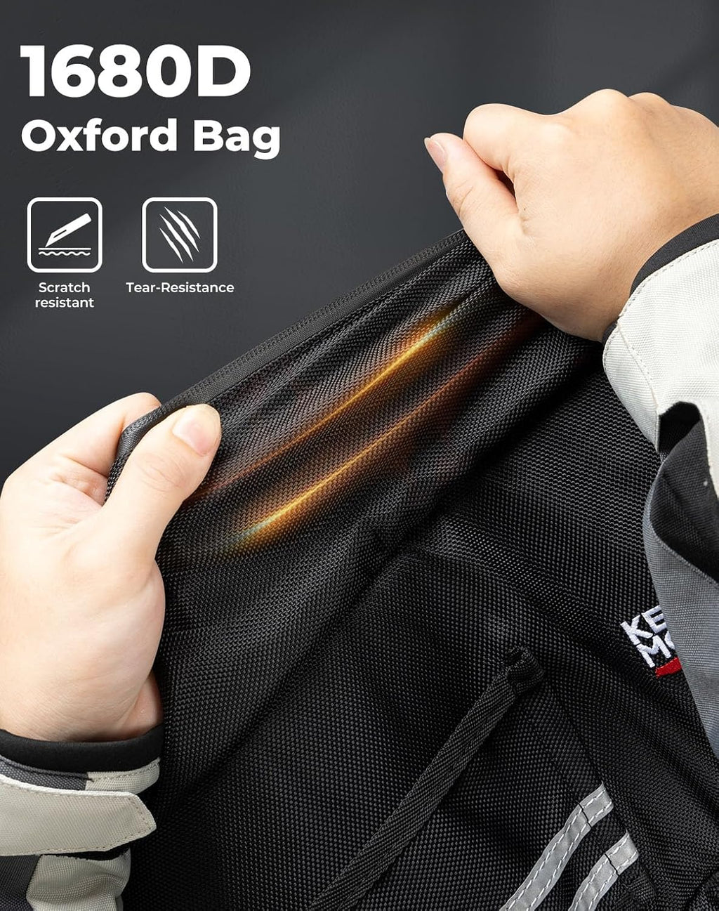 KEMIMOTO Under Seat Storage Bag Compatible with Ruckus 2010-2025 Cling Side Frame Bag Saddle Bag Luggage Scooter Comes with Shoulder Straps 30L