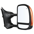 YITAMOTOR Right Side Towing Mirror Compatible with 1999-2007 F250 F350 F450 F550 Super Duty, 2001-2005 Excursion Power Heated Manual Telescoping Folding Passenger Mirror with Turn Signal