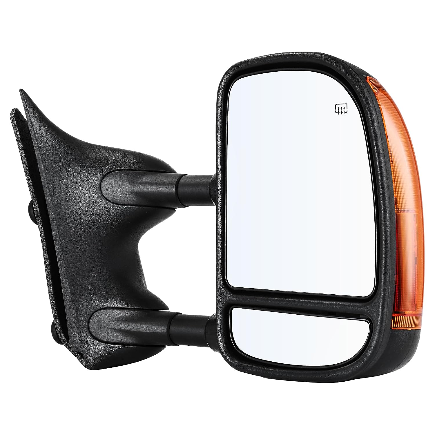 YITAMOTOR Right Side Towing Mirror Compatible with 1999-2007 F250 F350 F450 F550 Super Duty, 2001-2005 Excursion Power Heated Manual Telescoping Folding Passenger Mirror with Turn Signal