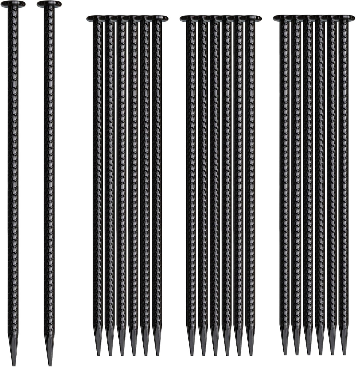 16 Inch Rebar Stakes 20 Pack Heavy Duty Ground Anchors 1/2 Inch Diameter