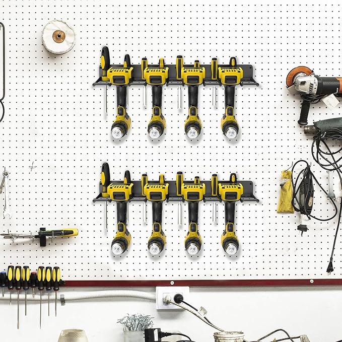 Drill Holder Wall Mount, Power Tool Organizer, Heavy Duty Metal Tool Storage - Image 8