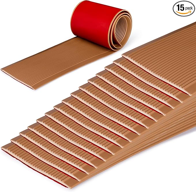 Rubber Bond 4x36in Anti Slip Stair Treads by RUBBER+BOND