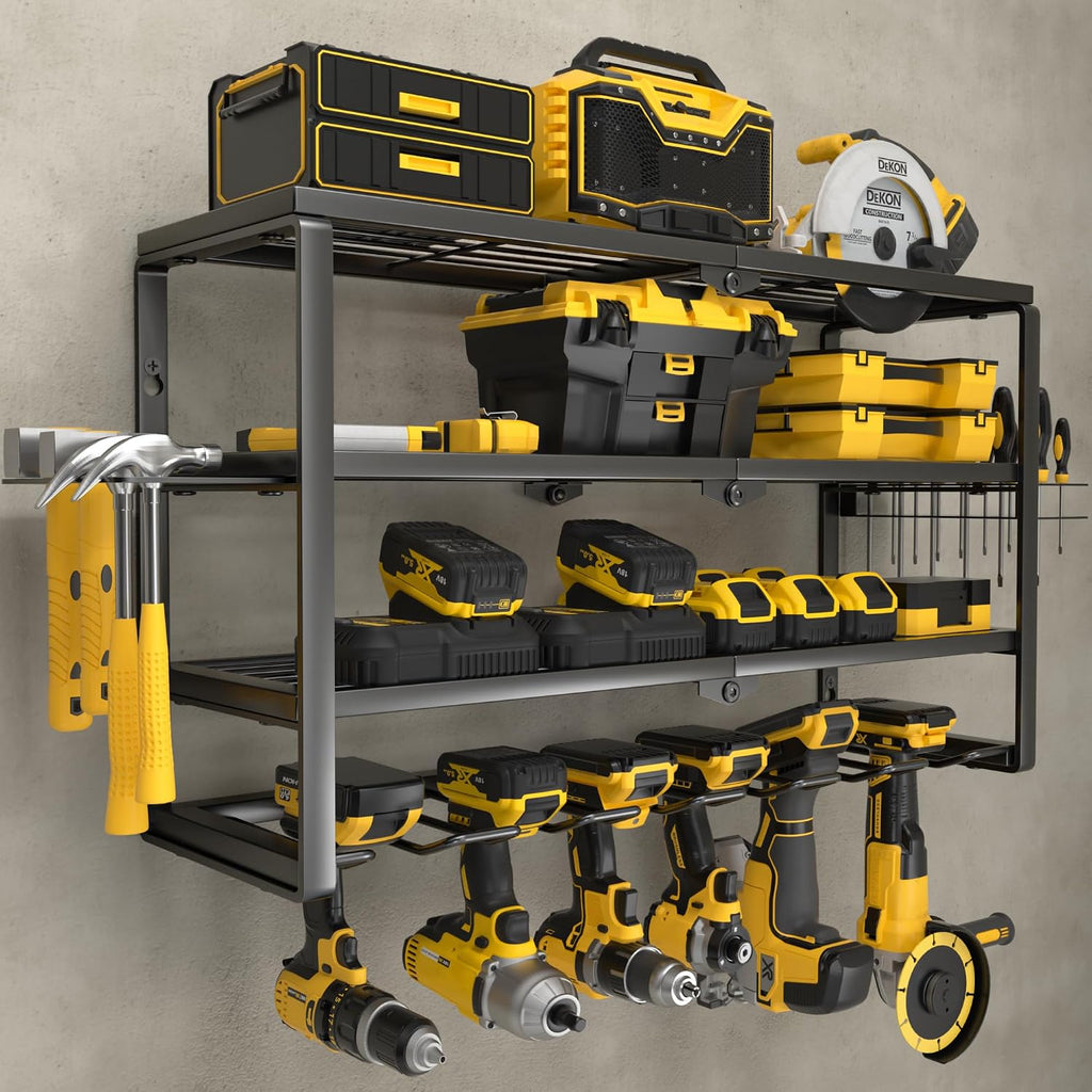 yyr 4 layer power tool organizer wall mount, main product view