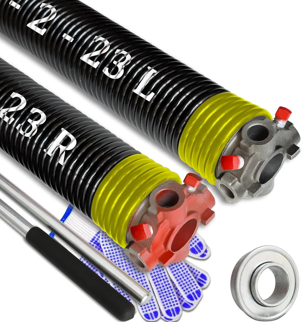 Garage Door Torsion Spring Set, Pair of 2" Electrophoresis Coated Garage Door