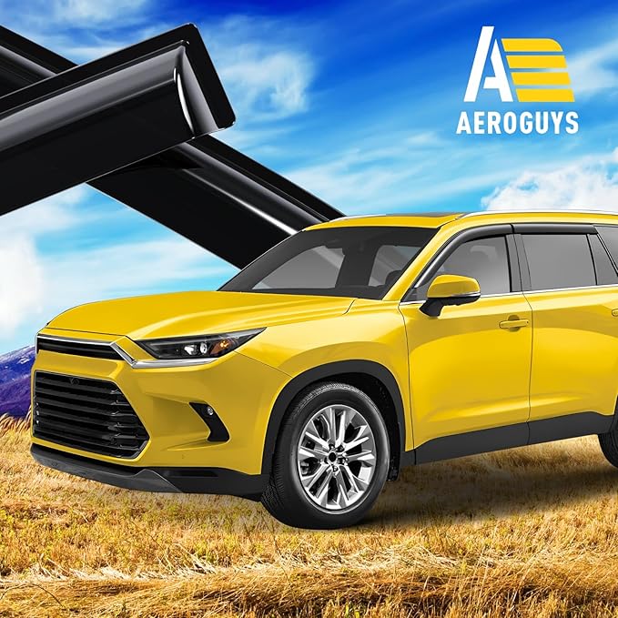 Extra Durable Window Deflectors Tape-On Window Visors Rain Guards Fit - Image 3