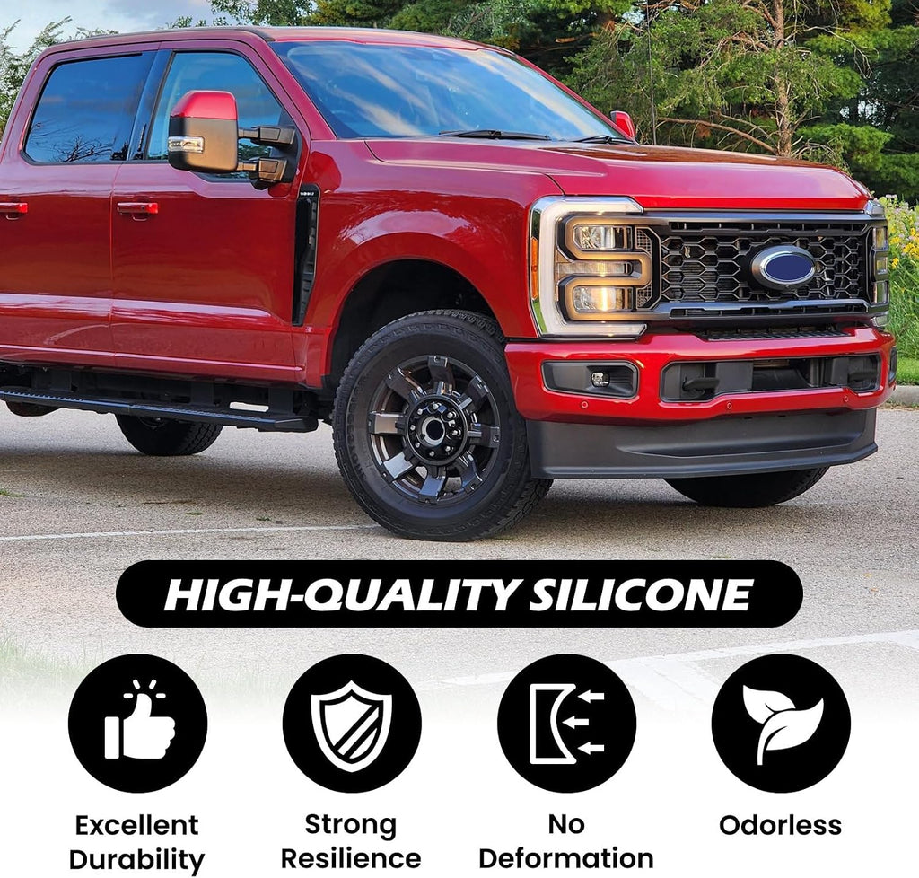 Tow Hooks Covers for Ford Super Duty F250 F350 F450 2017-2025 Compatible with Ford Super Duty F250 F350 F450 Accessories 2017-2026 (Black)