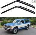 Window Visors Rain Guards for 1987-1991 Chevy Blazer, Out-Channel Window Vent by YQAUTEC