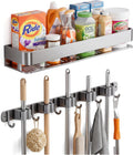 24 inch mop and broom holder wall mount, main product view