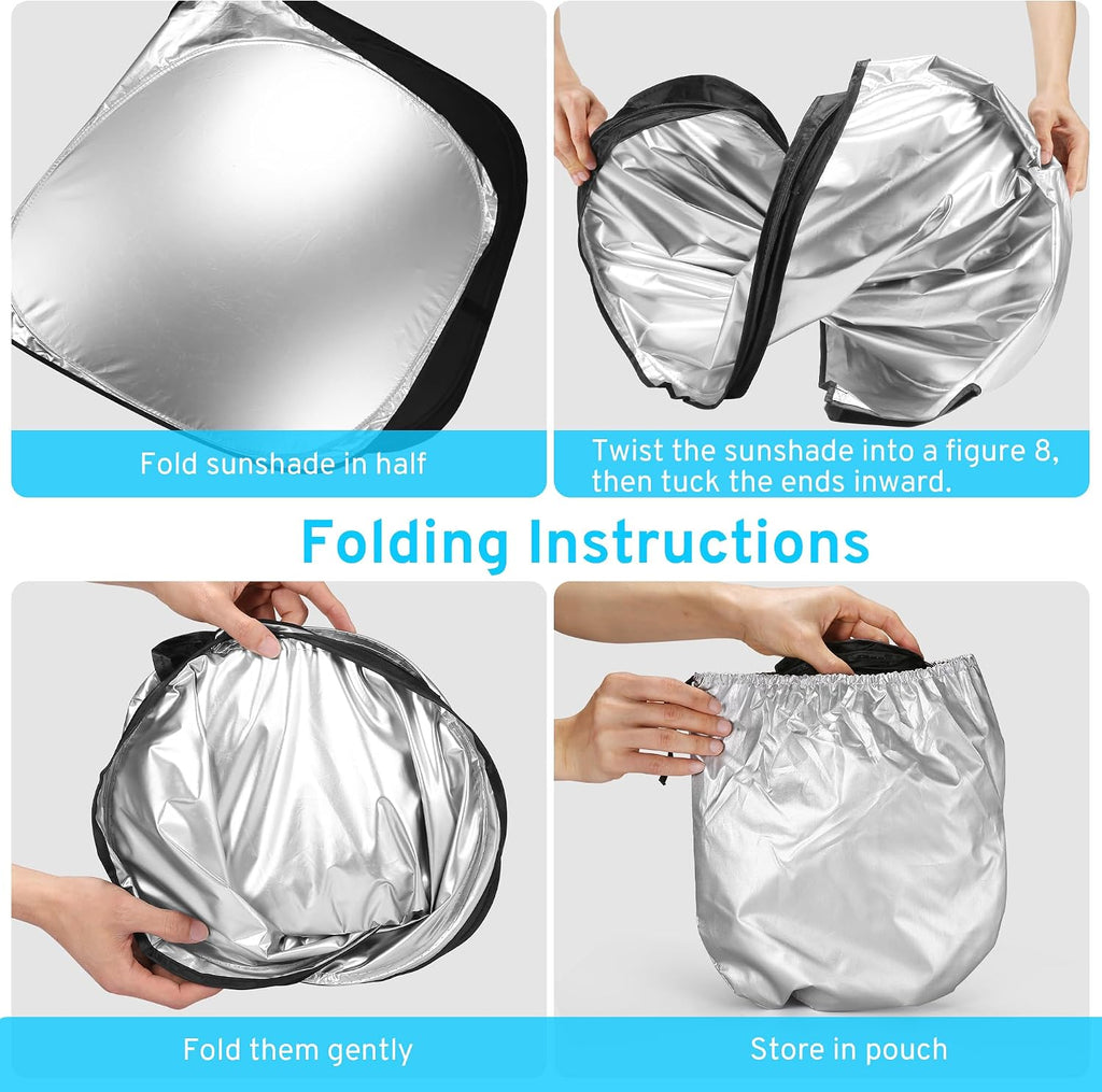 Car Windshield Sun Shade Sunshade Compatible with Honda CRV CR-V 2027 2026 2025 2024 2023 LX EX EX-L EX-L Navi Hybrid Sport Touring Accessories, Car Front Window Sun Shield Visor