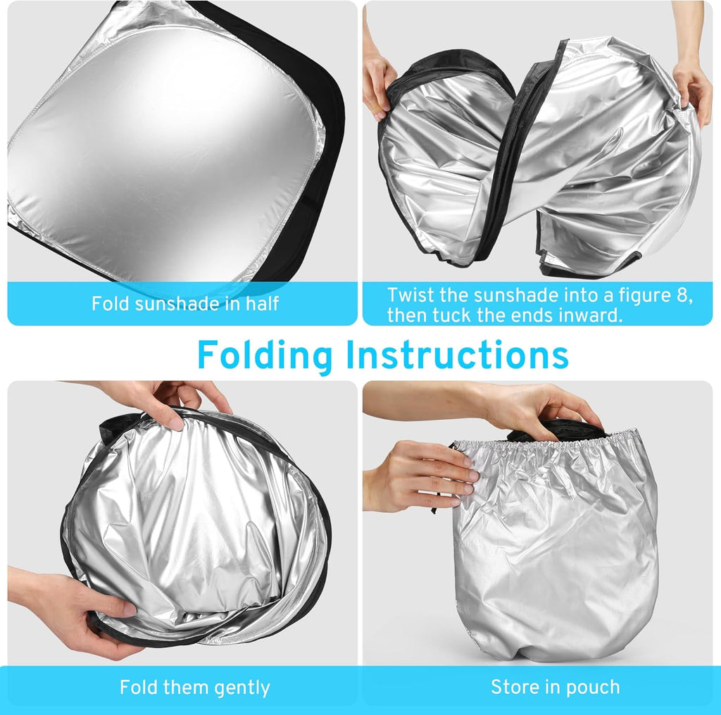Car Windshield Sun Shade Sunshade Compatible with Acura RDX Tech A-Spec Advance SUV 2027 2026 2025 2024 2023-2019 Accessories, Foldable Car Front Window Sun Shield Visor