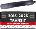 T1A Exterior Rear Passenger Sliding Door Handle Replacement - Compatible with 2015-2023 Ford Transit - Textured Black, Plastic - OEM BK2Z-6126604-A, BK2Z-61218B08-A, 97699