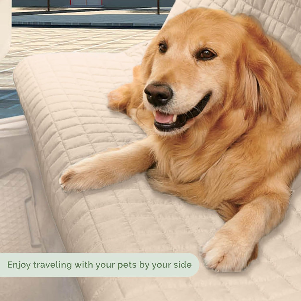elegant comfort premium pet car seat cover for shown in use
