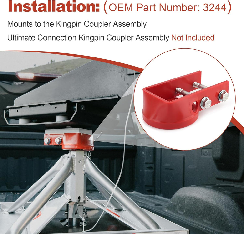 Ultimate 5th Wheel Connection | Ball Funnel Kingpin Coupler Block 3244 for Andersen Hitches