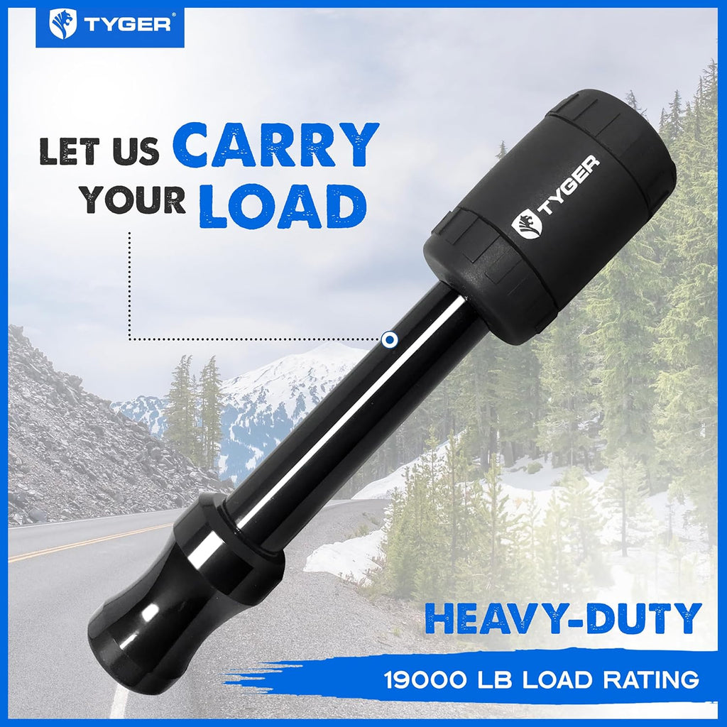 Tyger Auto Solid Hitch Lock Pin with Locking Key - 5/8 inch Pin Holes on 2 inch Receivers | Class III IV V | 19,000 lb Load Rating | TG-HL3U001B | Weatherproof Anti-Theft