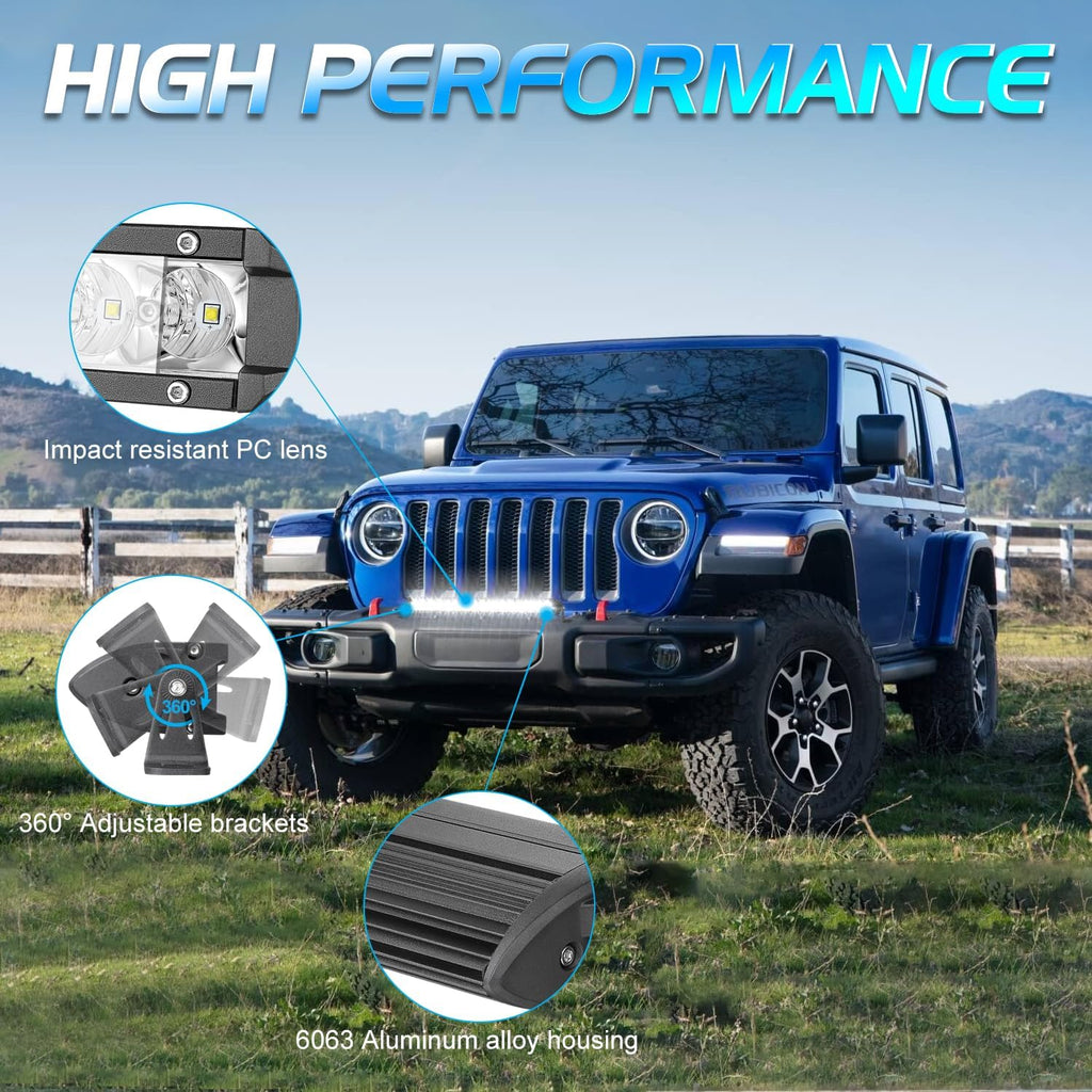 20 inch led light bar, niwaker 100w single on a desk or shelf