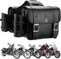 KEMIMOTO Motorcycle Saddlebags Throw Over Saddle bags 20L Faux Leather Side