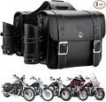 KEMIMOTO Motorcycle Saddlebags Throw Over Saddle bags 20L Faux Leather Side by kemimoto