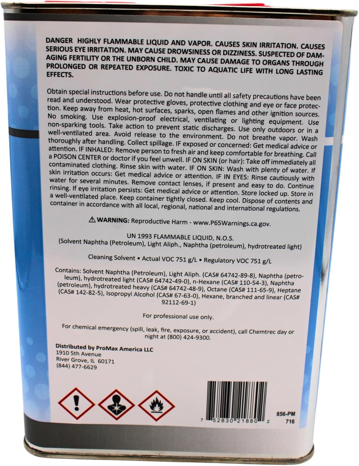 Wax & Grease Remover 1 Gallon, Surface Prep Cleaner | Tar Removal, Wax Removal, Oil Removal, Silicone Rem, Paint Prep, Sanding Prep, Auto Body, Clean Surface