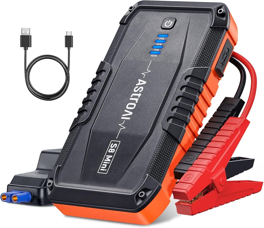 AstroAI S8 Mini Car Battery Jump Starter, 12V Portable Car Starter by AstroAI