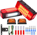 nilight 2pcs rectangular led trailer light kit with, main product view