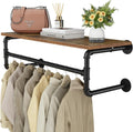 clothes rack wall mounted, 29.1in shelf with hanging, main product view