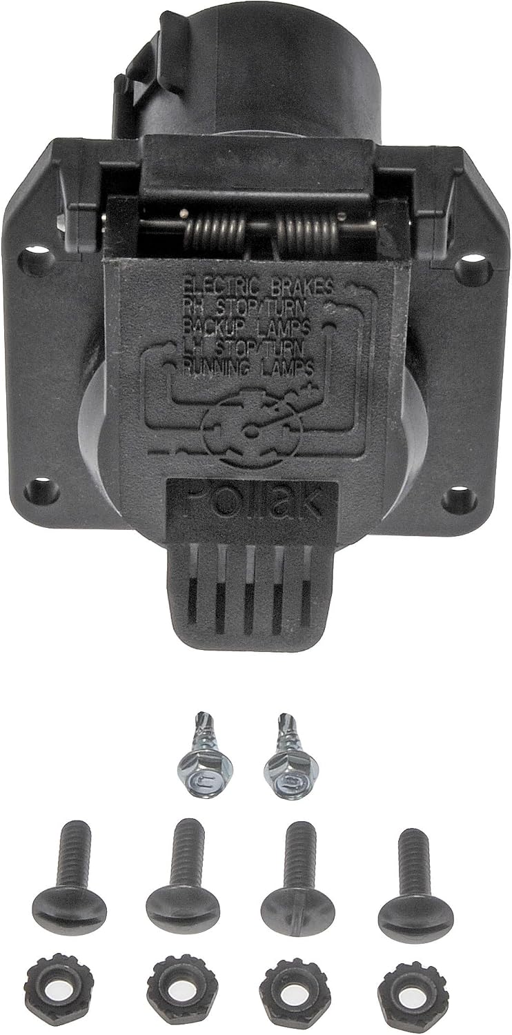 Dorman 924-308 Trailer Hitch Electrical Connector Plug Compatible with Select Ford / Lincoln / Mercury Models