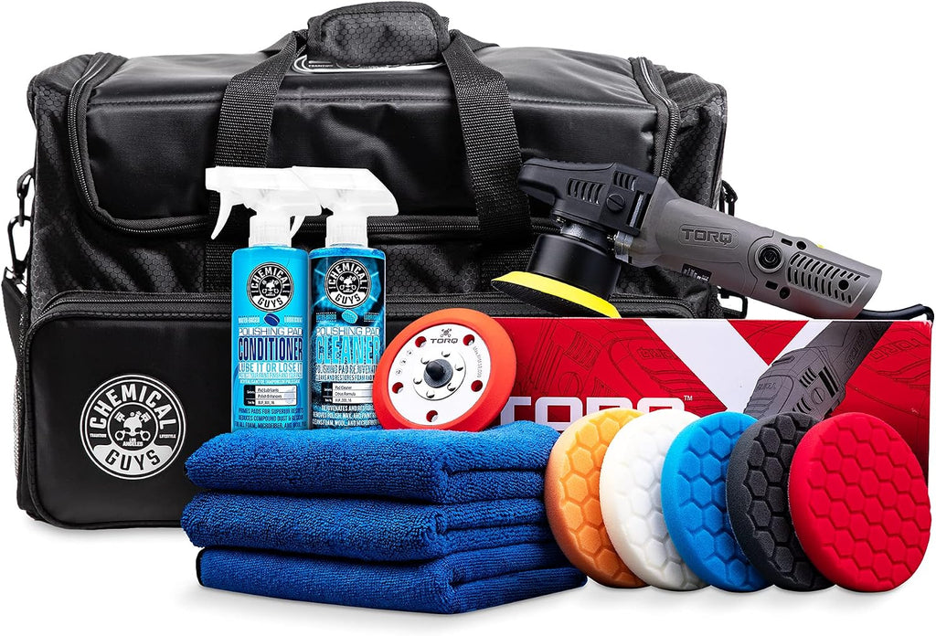 Chemical Guys HOL351 TORQX Random Orbital Polisher Complete Detailing Kit