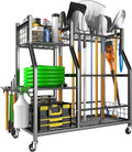 EVERHANGER Garden Tool Organizer Stand, Garage Tool Storage Organization