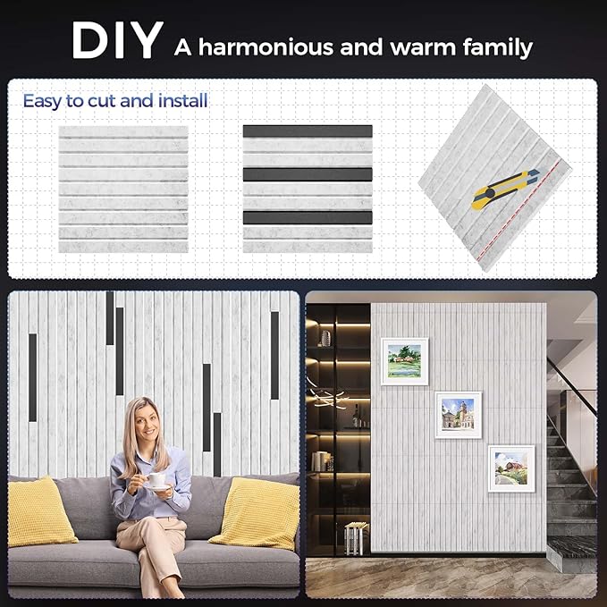 12 Pack Large Soundproof Wall Panels, 15.7 x 15.7 x 0.47 in Sound Proof Foam - Image 4