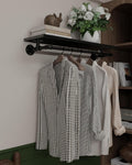 black clothes rack 36in, wall mounted garment rack, main product view