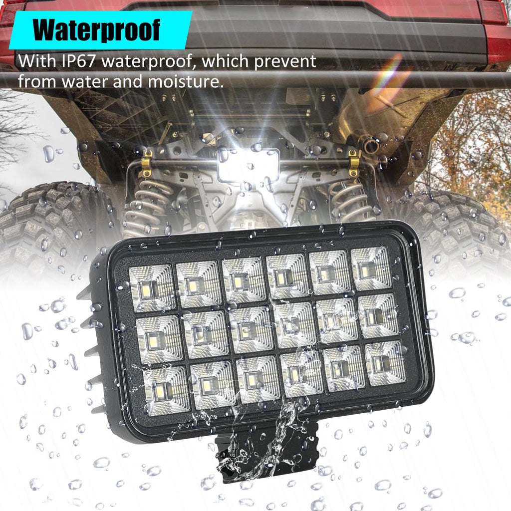 SUNPIE Reverse Lights for Polaris Ranger 1000 2018-2026, Bright LED Backup Lights Kit 36W Waterproof LED Kit for Ranger 1000 Crew, Back Up Light Assemblies Plug and Play