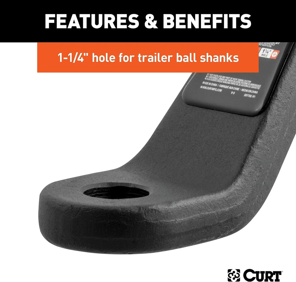 Curt Manufacturing 45458 2-1/2" Forged Ball Mount