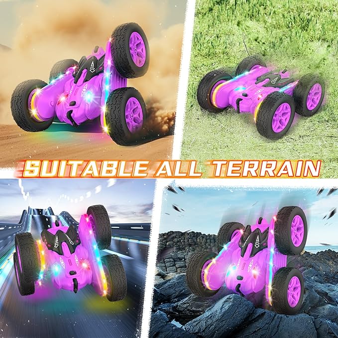 Remote Control Car, Rc Cars Stunt RC Car Toys New Upgraded Strip Lights and - Image 4