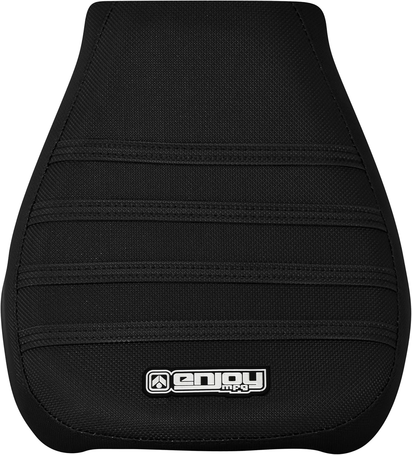 Enjoy Mfg Seat Cover - Compatible with Baja/Massimo MB 165 200 Mini Bike #591 (All Black with Black Ribs)