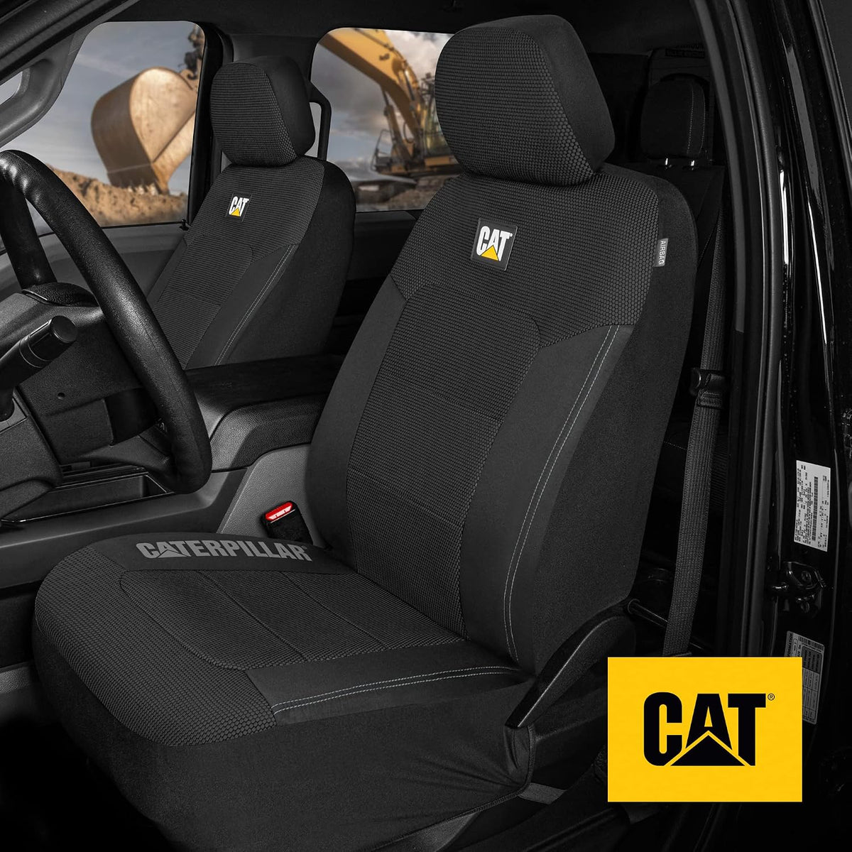 cat® meshflex automotive seat covers for cars trucks, side view