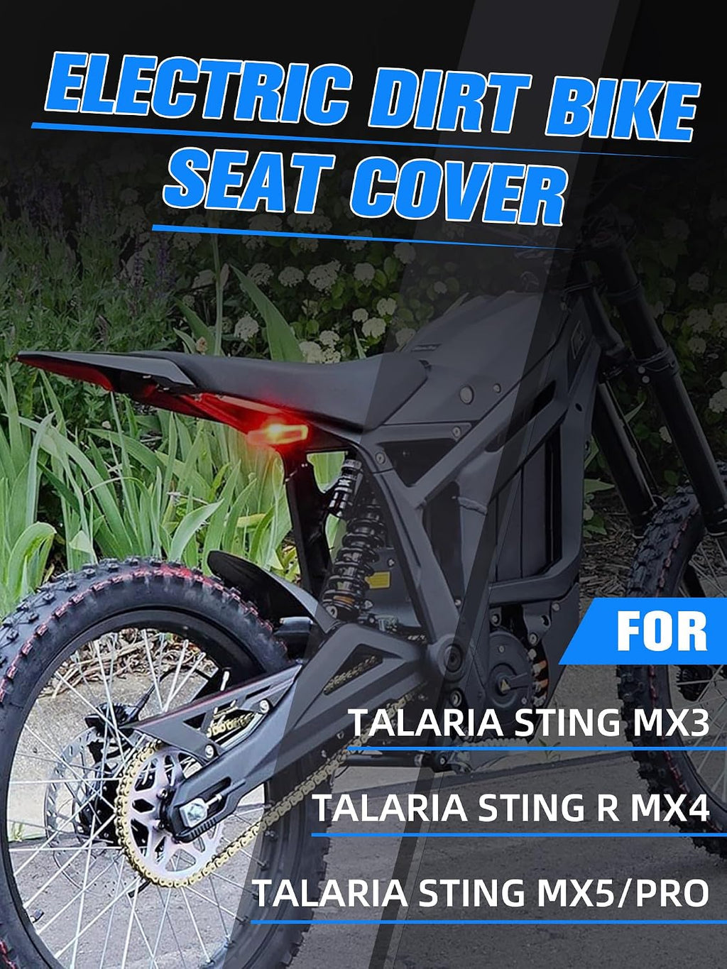 Electric Dirt Bike Seat Cover for Talaria Sting MX3/R MX4 MX5 PRO Pink,High Elastic Leather