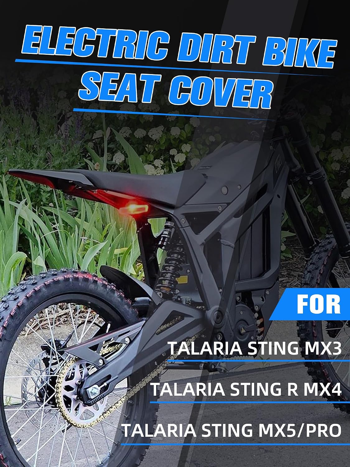 Electric Dirt Bike Seat Cover for Talaria Sting MX3/R MX4 MX5 PRO Pink,High Elastic Leather