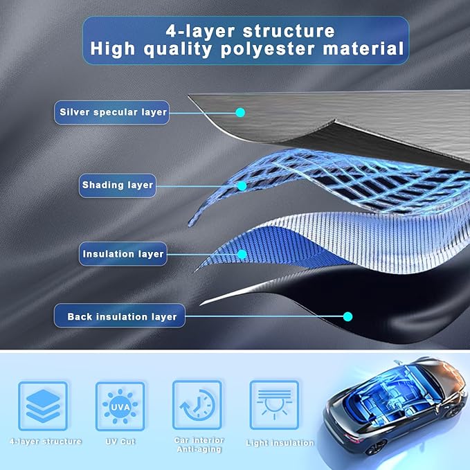 SXCY for 2025 2026 Toyota Camry Windshield Sunshade for 2025 2026 Toyota Camry - Image 7