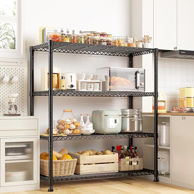 REIBII Wire Shelving Unit Storage Shelves Metal Shelves Heavy Duty Shelving - Image 9