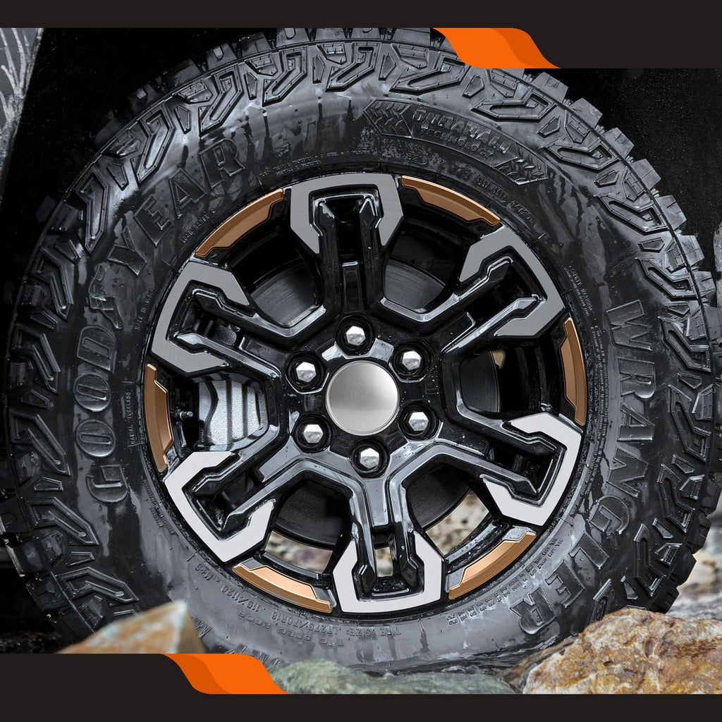 3.25Inch 83MM Wheel Center Caps for Chevrolet Chevy GMC Colorado Tahoe Suburban Silverado Sierra 1500 Rim Hub Caps, Pack of 4 (Silver, Outer 83MM, Inner 73MM, Easy DIY Installation)
